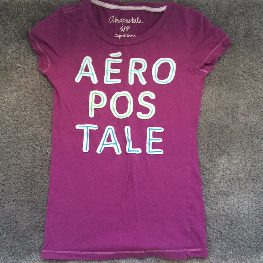 DARK PURPLE PATCHY AÈROPOSTALE GIRL TEE SHIRT S/P